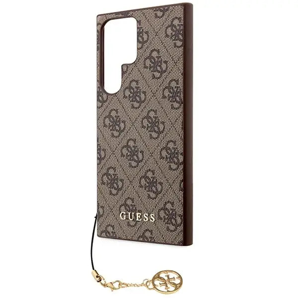 Guess GUHCS23LGF4GBR S23 Ultra S918 brown/brown hardcase 4G Charms Collection - Cell phone cases and covers<<<HurtelXML