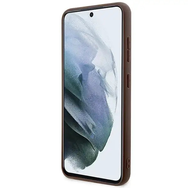 Guess GUHCS23MG4GLBR S23+ S916 brown/brown hardcase 4G Stripe Collection - Cell phone cases and covers<<<HurtelXML