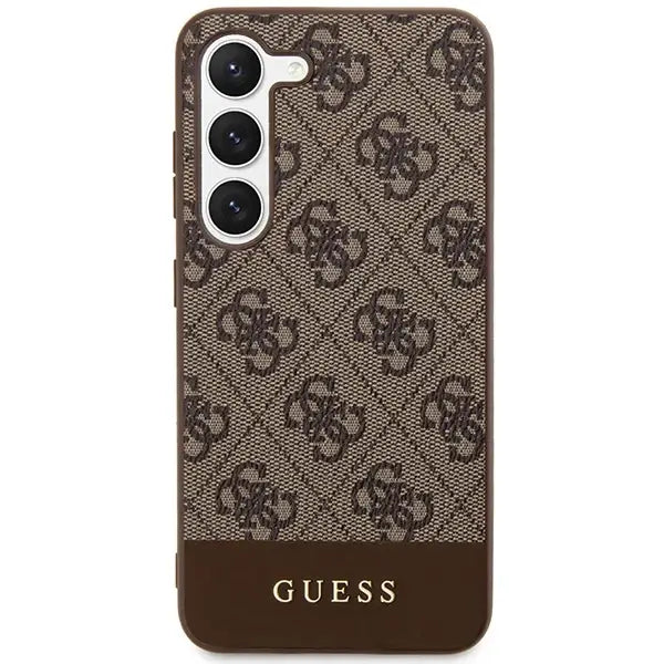 Guess GUHCS23MG4GLBR S23+ S916 brown/brown hardcase 4G Stripe Collection - Cell phone cases and covers<<<HurtelXML
