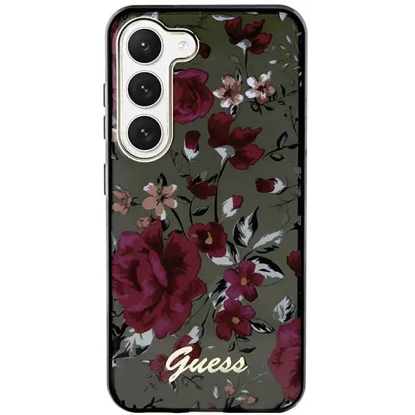 Guess GUHCS23MHCFWSA S23+ S916 green/kaki hardcase Flower Collection - Cell phone cases and covers<<<HurtelXML