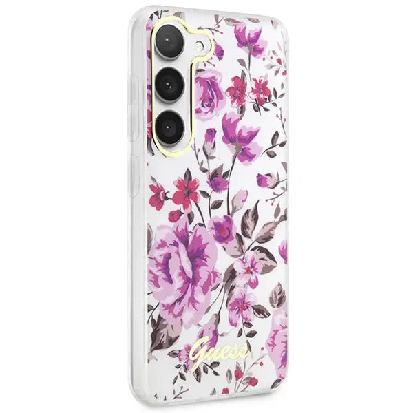 Guess GUHCS23MHCFWST S23+ S916 white/white hardcase Flower Collection - Cell phone cases and covers<<<HurtelXML