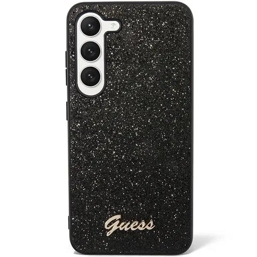 Guess GUHCS23MHGGSHK S23+ S916 black/black hard case Glitter Script - Cell phone cases and covers<<<HurtelXML