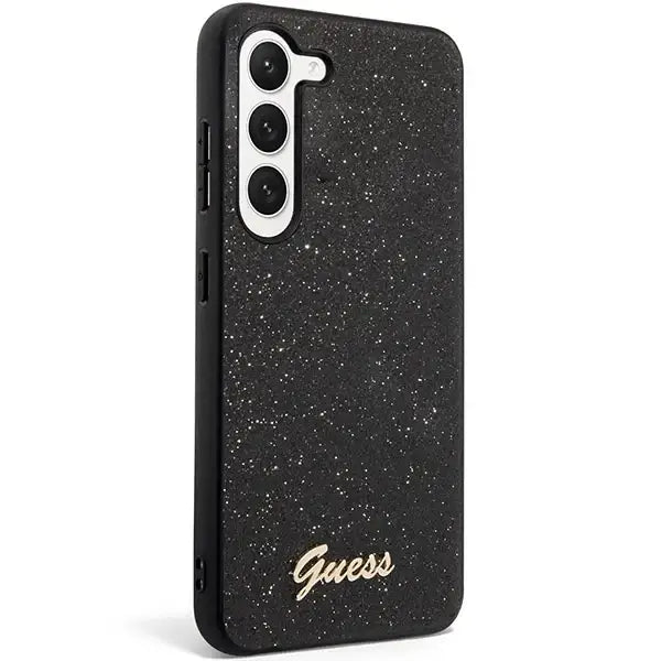 Guess GUHCS23MHGGSHK S23+ S916 black/black hard case Glitter Script - Cell phone cases and covers<<<HurtelXML