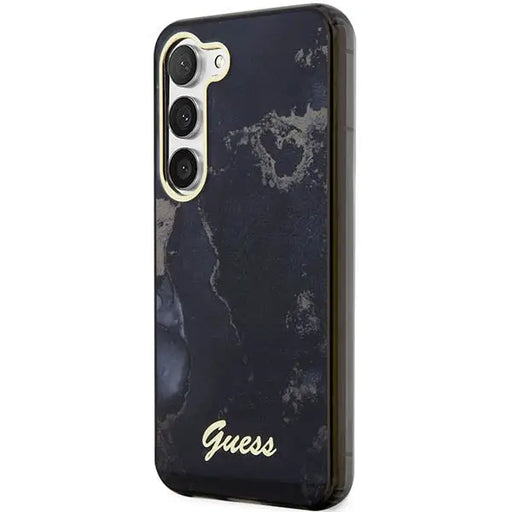 Guess GUHCS23MHTMRSK S23+ S916 black/black hardcase Golden Marble Collection - Cell phone cases and covers<<<HurtelXML