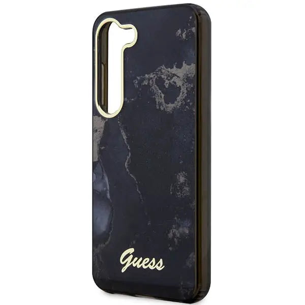 Guess GUHCS23MHTMRSK S23+ S916 black/black hardcase Golden Marble Collection - Cell phone cases and covers<<<HurtelXML