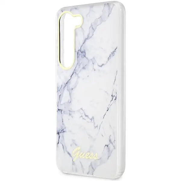 Guess GUHCS23MPCUMAH S23+ S916 white/white hardcase Marble - Cell phone cases and covers<<<HurtelXML