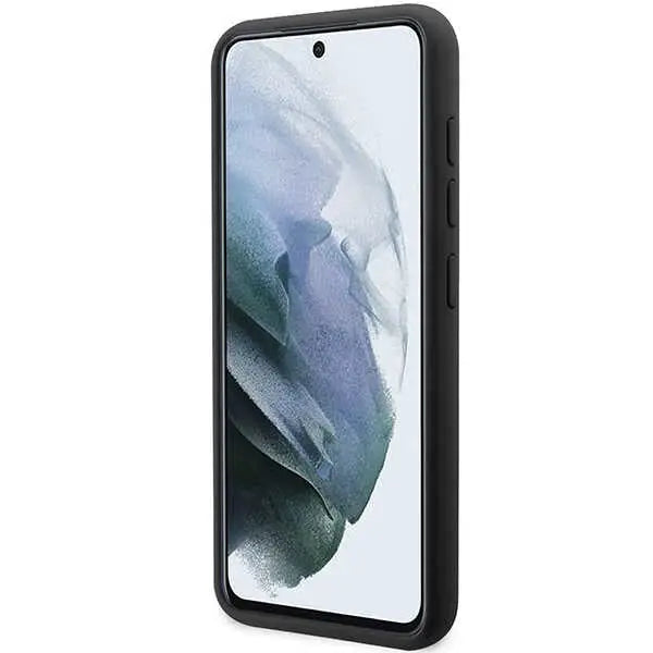 Guess GUHCS23MSLSMK S23+ S916 black/black hardcase Silicone Vintage Gold Logo - Cell phone cases and covers<<<HurtelXML