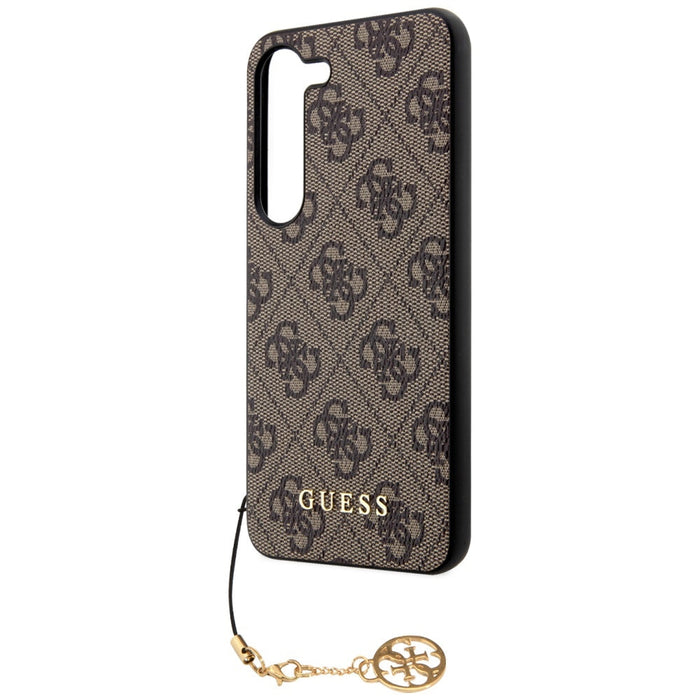Guess GUHCS23SGF4GBR S23 S911 brown/brown hardcase 4G Charms Collection - Cell phone cases and covers<<<HurtelXML