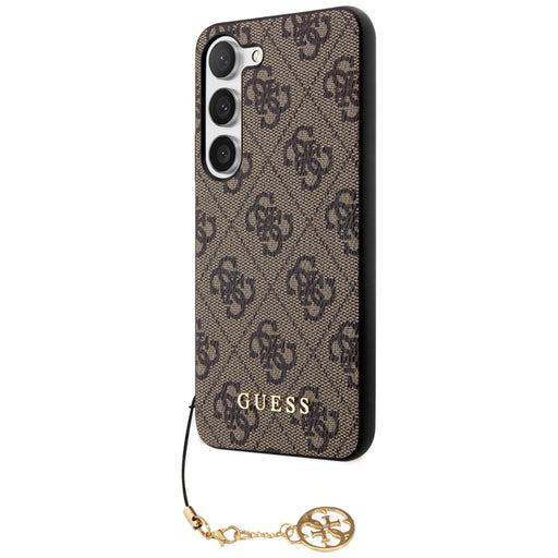 Guess GUHCS23SGF4GBR S23 S911 brown/brown hardcase 4G Charms Collection - Cell phone cases and covers<<<HurtelXML