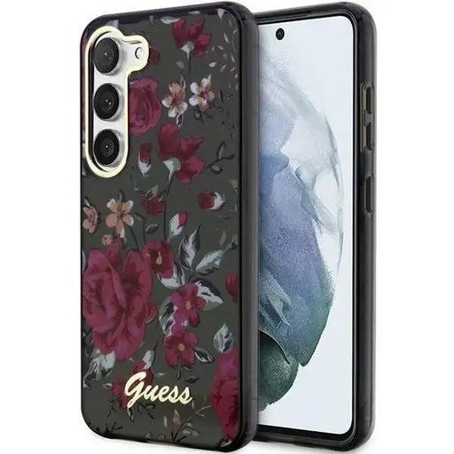 Guess GUHCS23SHCFWSA S23 S911 green/kaki hardcase Flower Collection - Cell phone cases and covers<<<HurtelXML