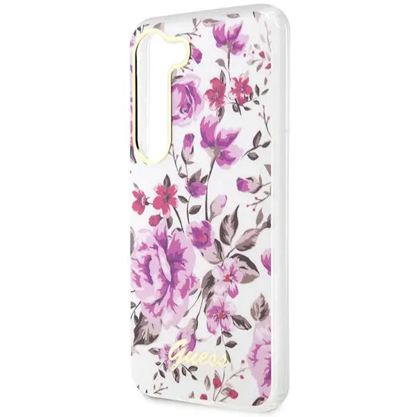 Guess GUHCS23SHCFWST S23 S911 white/white hardcase Flower Collection - Cell phone cases and covers<<<HurtelXML