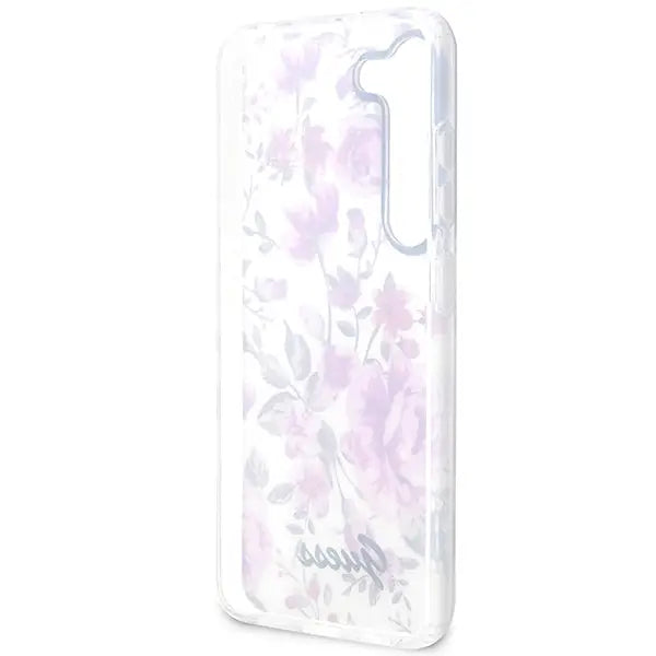 Guess GUHCS23SHCFWST S23 S911 white/white hardcase Flower Collection - Cell phone cases and covers<<<HurtelXML
