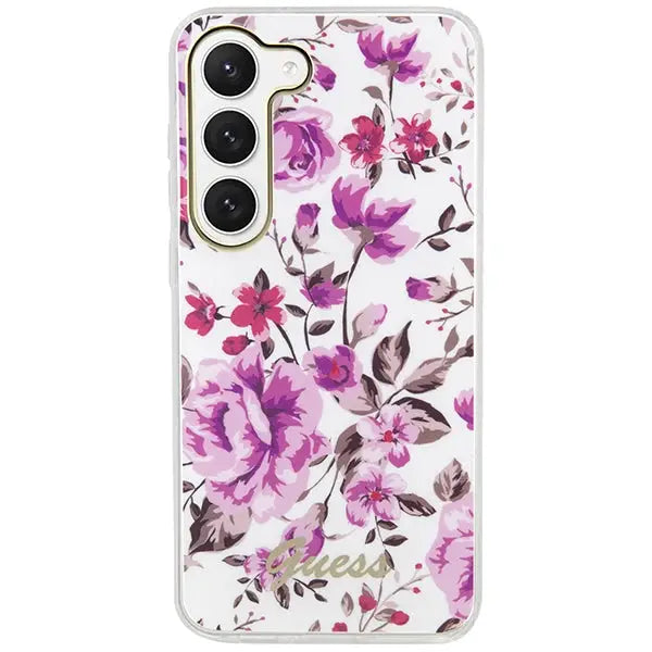 Guess GUHCS23SHCFWST S23 S911 white/white hardcase Flower Collection - Cell phone cases and covers<<<HurtelXML