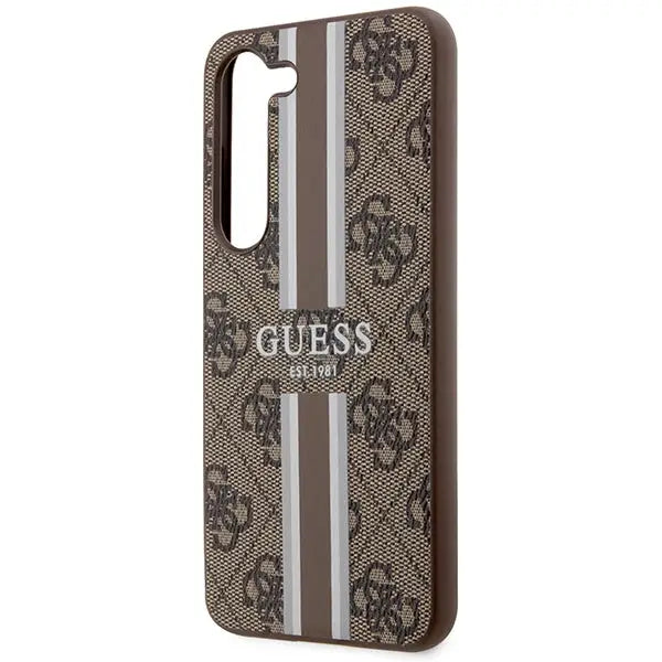 Guess GUHCS23SP4RPSW S23 S911 brown/brown hardcase 4G Printed Stripe - Cell phone cases and covers<<<HurtelXML