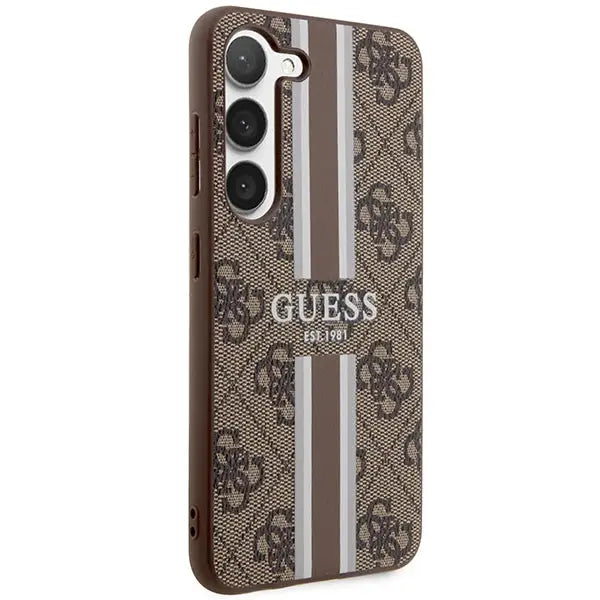 Guess GUHCS23SP4RPSW S23 S911 brown/brown hardcase 4G Printed Stripe - Cell phone cases and covers<<<HurtelXML