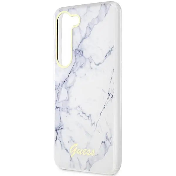Guess GUHCS23SPCUMAH S23 S911 white/white hardcase Marble - Cell phone cases and covers<<<HurtelXML