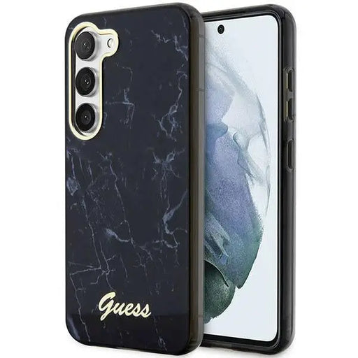 Guess GUHCS23SPCUMAK S23 S911 black/black hardcase Marble - Cell phone cases and covers<<<HurtelXML