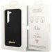 Guess GUHCS23SSLSMK S23 S911 black/black hardcase Silicone Vintage Gold Logo - Cell phone cases and covers<<<HurtelXML