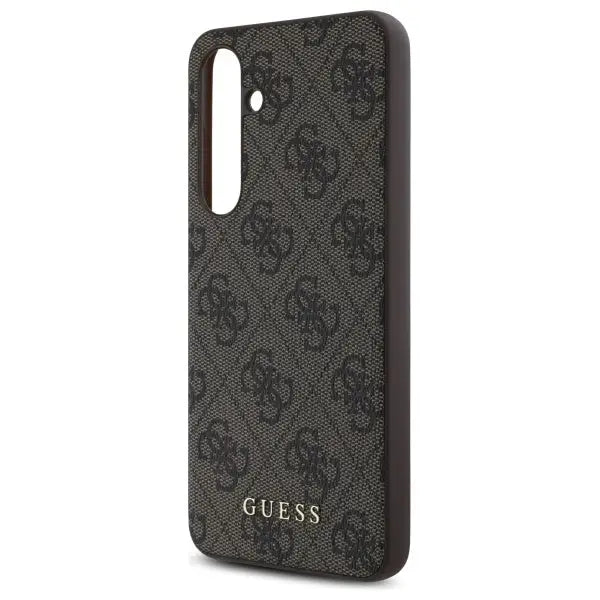 Guess GUHCS24FEG4GFBR S24 FE S721 brown/brown hardcase 4G Metal Gold Logo - Cell phone cases and covers<<<HurtelXML