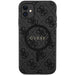 Guess GUHMN61G4GFRK iPhone 11 6.1’’ / Xr black/black hardcase 4G Collection Leather Metal Logo MagSafe - Cell phone