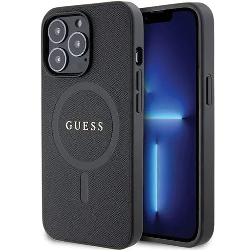 Guess GUHMP13LPSAHMCK case for iPhone 13 Pro / 13 - black Saffiano MagSafe - Cell phone cases and covers<<<HurtelXML