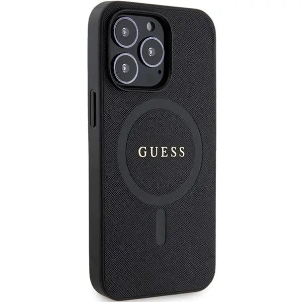 Guess GUHMP13LPSAHMCK case for iPhone 13 Pro / 13 - black Saffiano MagSafe - Cell phone cases and covers<<<HurtelXML