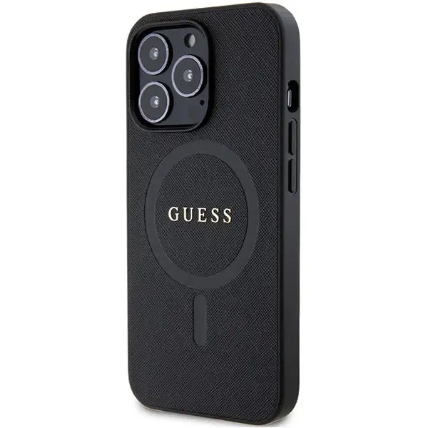 Guess GUHMP13LPSAHMCK case for iPhone 13 Pro / 13 - black Saffiano MagSafe - Cell phone cases and covers<<<HurtelXML