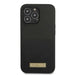 Guess GUHMP13LSPLK iPhone 13 Pro / 13 6.1’’ black/black hard case Silicone Logo Plate MagSafe - Cell phone cases