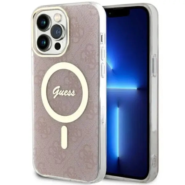 Guess GUHMP13XH4STP iPhone 13 Pro Max 6.7’’ pink/pink hardcase 4G MagSafe - Cell phone cases and covers<<<HurtelXML