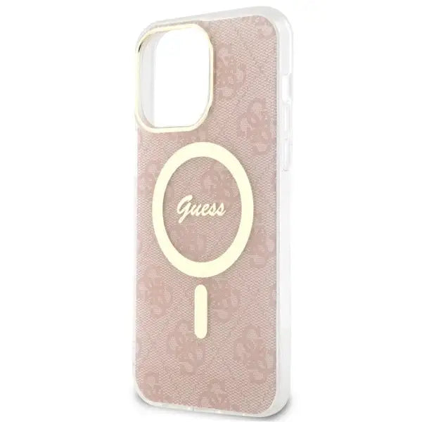 Guess GUHMP13XH4STP iPhone 13 Pro Max 6.7’’ pink/pink hardcase 4G MagSafe - Cell phone cases and covers<<<HurtelXML