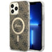 Guess GUHMP13XH4STW iPhone 13 Pro Max 6.7’’ brown/brown hardcase 4G MagSafe - Cell phone cases and covers<<<HurtelXML