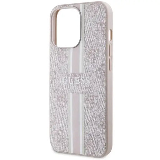 Guess GUHMP13XP4RPSP iPhone 13 Pro Max 6.7’’ pink/pink hardcase 4G Printed Stripes MagSafe - Cell phone cases