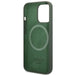 Guess GUHMP13XSPLA iPhone 13 Pro Max 6.7’’ green/khaki hard case Silicone Logo Plate MagSafe - Cell phone cases