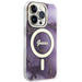Guess GUHMP14LHTMRSU iPhone 14 Pro 6.1’’ purple/purple hardcase Golden Marble MagSafe - Cell phone cases