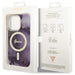 Guess GUHMP14LHTMRSU iPhone 14 Pro 6.1’’ purple/purple hardcase Golden Marble MagSafe - Cell phone cases