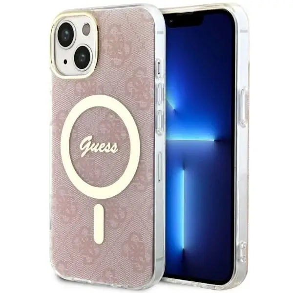 Guess GUHMP14MH4STP iPhone 14 Plus 6.7’’ pink/pink hardcase 4G MagSafe - Cell phone cases and covers<<<HurtelXML