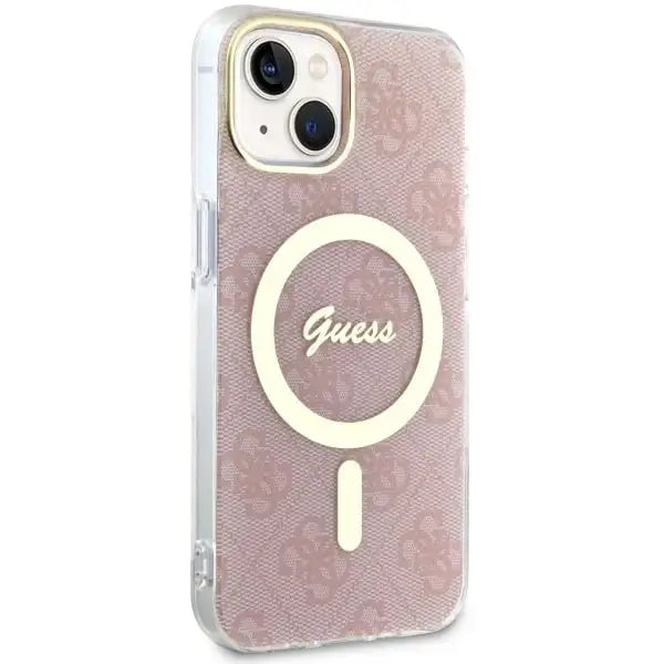Guess GUHMP14MH4STP iPhone 14 Plus 6.7’’ pink/pink hardcase 4G MagSafe - Cell phone cases and covers<<<HurtelXML