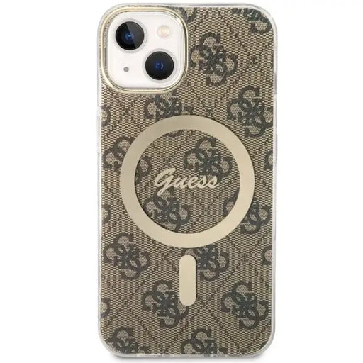 Guess GUHMP14MH4STW iPhone 14 Plus 6.7’’ brown/brown hardcase 4G MagSafe - Cell phone cases and covers<<<HurtelXML