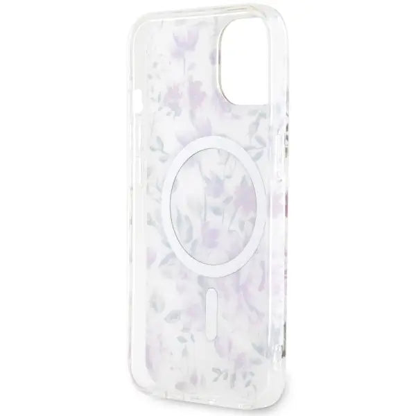 Guess GUHMP14MHCFWST iPhone 14 Plus 6.7’’ transparent hardcase Flower MagSafe - Cell phone cases and covers<<<HurtelXML