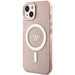 Guess GUHMP14MHCMCGP iPhone 14 Plus 6.7’’ pink/pink hardcase Glitter Gold MagSafe - Cell phone cases