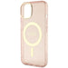 Guess GUHMP14MHCMCGP iPhone 14 Plus 6.7’’ pink/pink hardcase Glitter Gold MagSafe - Cell phone cases
