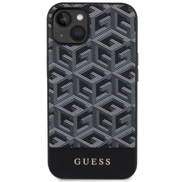 Guess GUHMP14MHGCFSEK iPhone 14 Plus 6.7’’ black/black hardcase GCube Stripes MagSafe - Cell phone cases