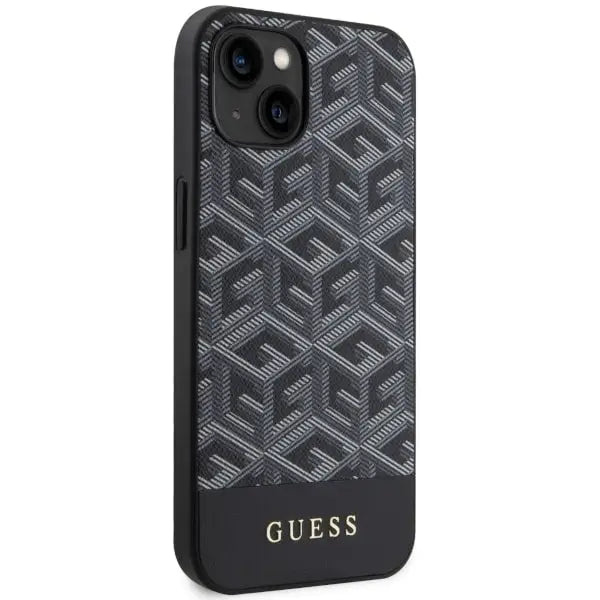 Guess GUHMP14MHGCFSEK iPhone 14 Plus 6.7’’ black/black hardcase GCube Stripes MagSafe - Cell phone cases