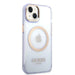 Guess GUHMP14SHTCMU iPhone 14 6.1’’ purple/purple hard case Gold Outline Translucent MagSafe - Cell phone cases