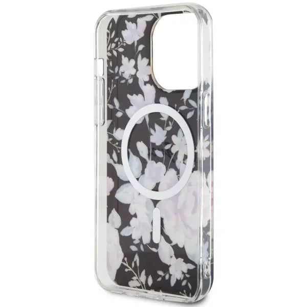 Guess GUHMP14XHCFWSK iPhone 14 Pro Max 6.7’’ black/black hardcase Flower MagSafe - Cell phone cases