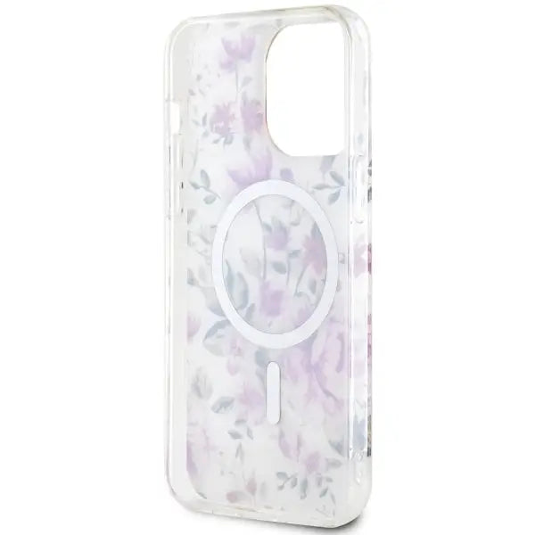 Guess GUHMP14XHCFWST iPhone 14 Pro Max 6.7’’ transparent hardcase Flower MagSafe - Cell phone cases