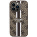 Guess GUHMP14XP4RPSW iPhone 14 Pro Max 6.7’’ brown/brown hardcase 4G Printed Stripes MagSafe - Cell phone cases