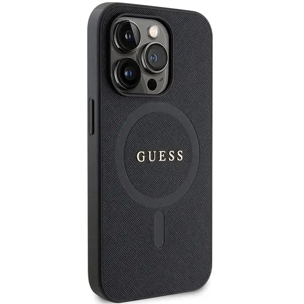 Guess GUHMP14XPSAHMCK case for iPhone 14 Pro Max 6.7’’ - black Saffiano MagSafe - Cell phone cases