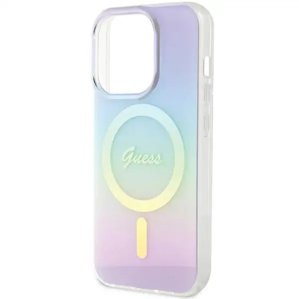 Guess GUHMP15LHITSU iPhone 15 Pro 6.1’’ purple/purple hardcase IML Iridescent MagSafe - Cell phone cases