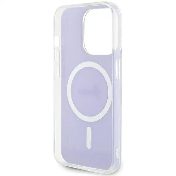 Guess GUHMP15LHITSU iPhone 15 Pro 6.1’’ purple/purple hardcase IML Iridescent MagSafe - Cell phone cases